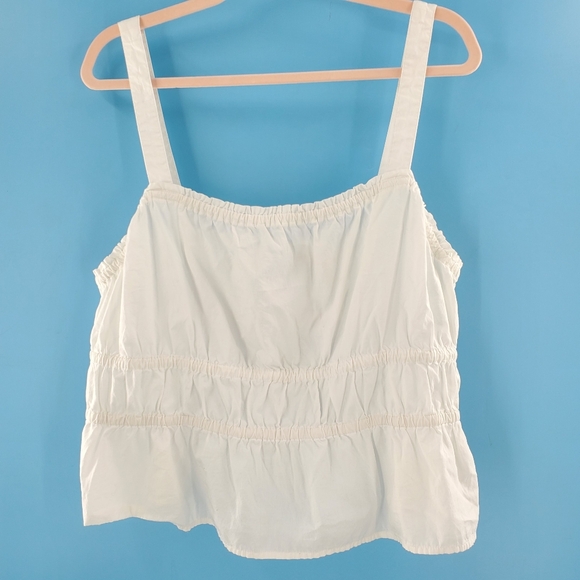 Madewell Tops - Madewell XXL white cotton tank top